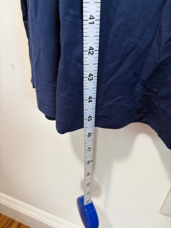 Quince Deep Blue Tank Swing Midi Dress - Navy- Medium - Picture 3 of 7